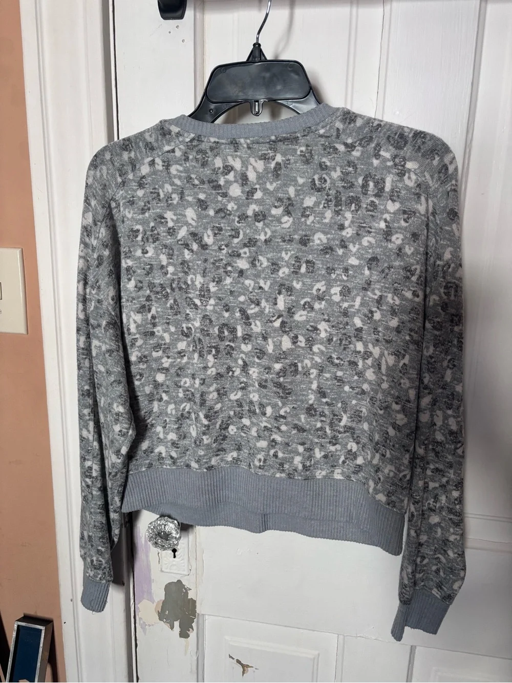 Hippie Rose Gray Leopard-Print Pajama Set